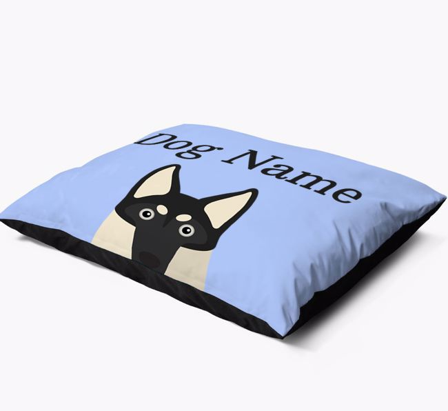 'Peeking Yappicon' - Personalised {breedFullName} Dog Bed